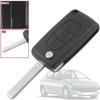 Remote Key Shell CE0523 VA2 3 Buttons Headlight Key PLIP for Peugeot 206 207 306 307 308 407 607 806 Citroen C2 C3 C4 C5 C6