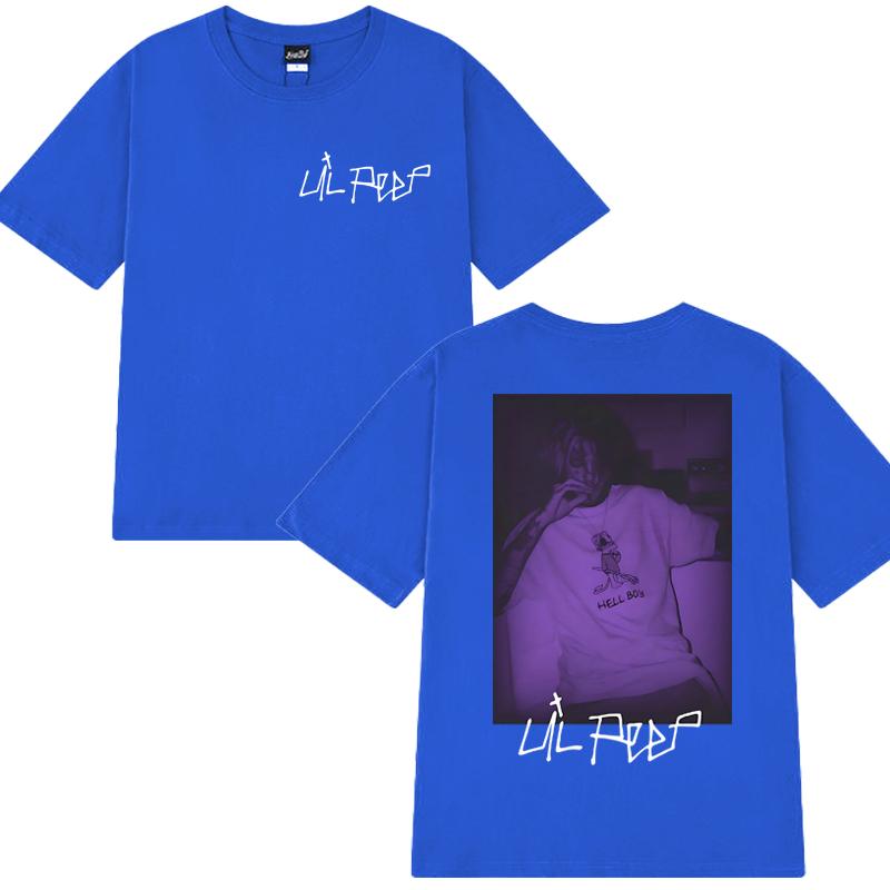 Lil Peep Курящие винтажные музыкальные футболки с коротким рукавом Унисекс Женские Хип-хоп Оверсайз уличная одежда Унисекс 100% Хлопок одежда Футболка