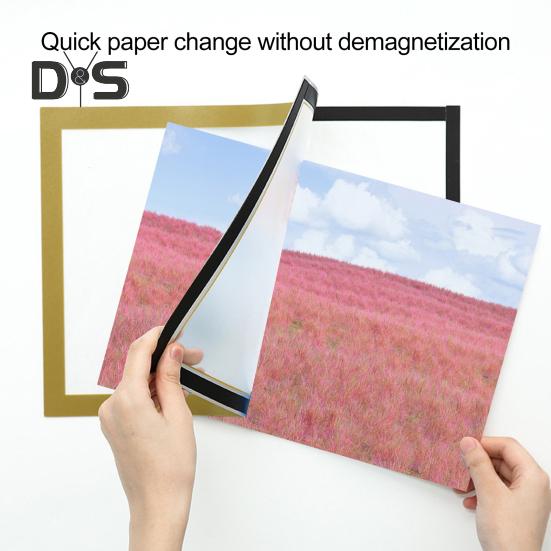 10 шт. A3/A4/A5/A6/8K магнитный держатель для знаков настенный самоклеящийся фоторамка для показа фотографий документ бумага постер произведение искусства картина держатель