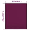 136250 vidaXL Drap-housse Jersey Bordeaux 90x200 cm Coton