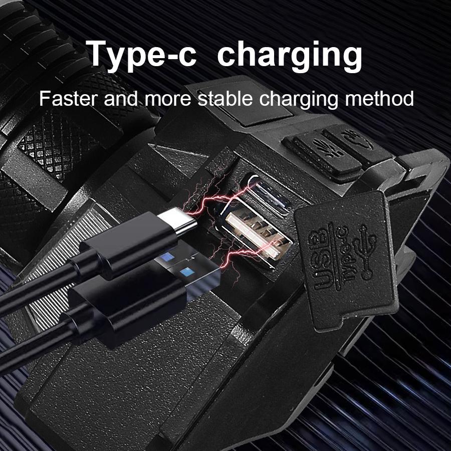 Налобный фонарь с умным датчиком, мощный налобный фонарь 100000LM, масштабируемые фары, регулируемый налобный фонарик, водонепроницаемый налобный фонарь