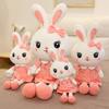 Кролик плюшевая игрушка креативная кукла белая кукла кролик тряпичная кукла подушка когти машина подарок на день святого валентина для девочек