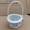 1шт плетеная цветочная корзина ручная корзина свадебная вечеринка декоративная корзина