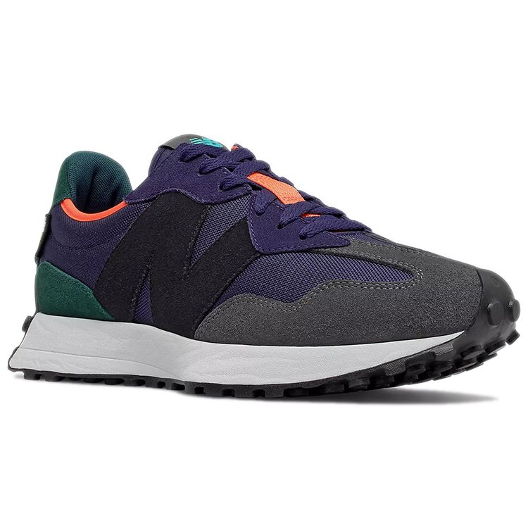 New Balance 327 Унисекс Черно-фиолетовые Низкие Повседневные Беговые Кроссовки Удобные MS327WA1