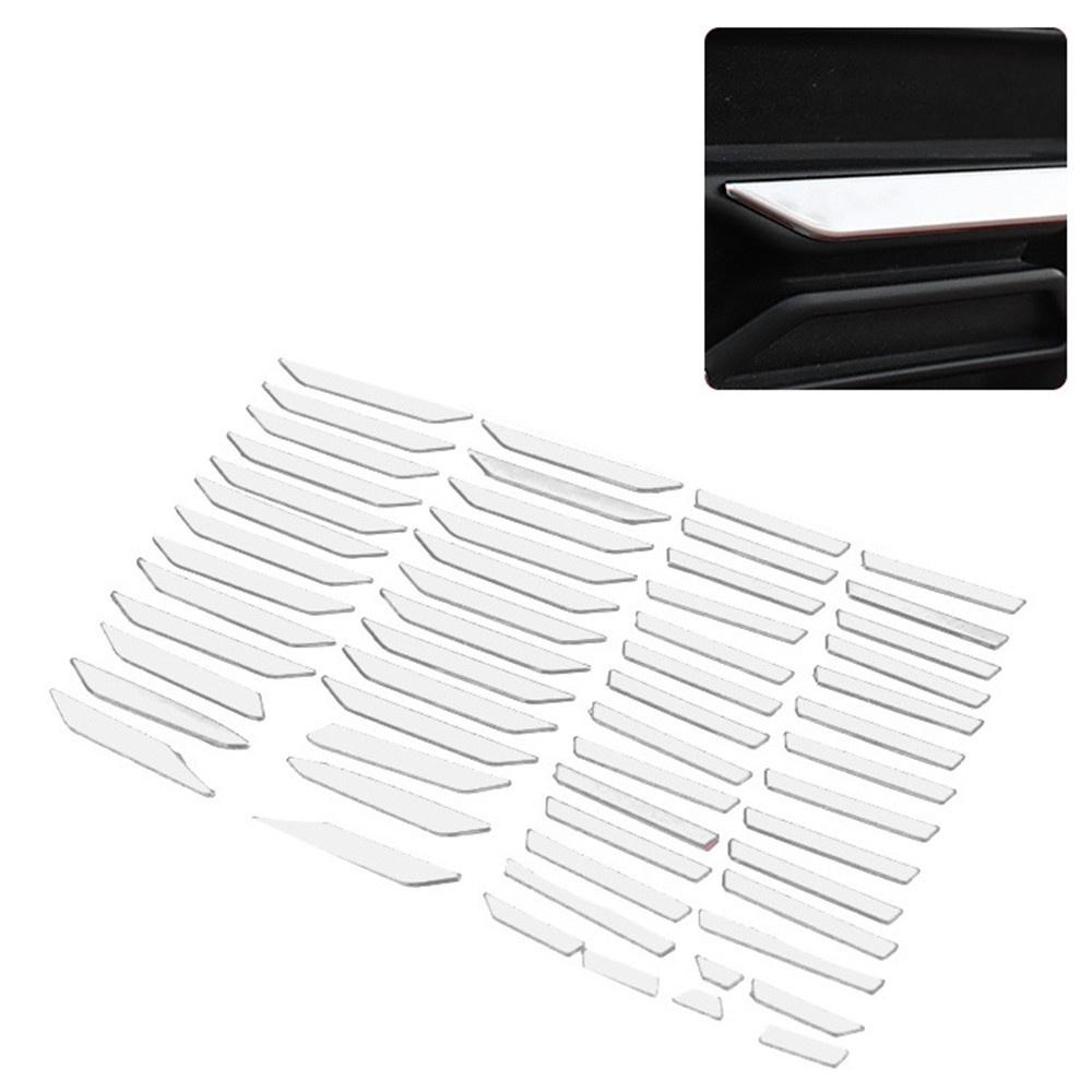 Наклейка-декор сетки переднего бампера из нержавеющей стали для Toyota RAV4 2020-2021