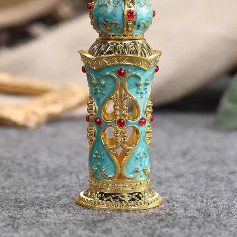 Роскошная Мини-бутылочка для парфюма в арабском стиле из сплавов. Идеально подходит для путешествий и ежедневного использования. С надежной крышкой.
