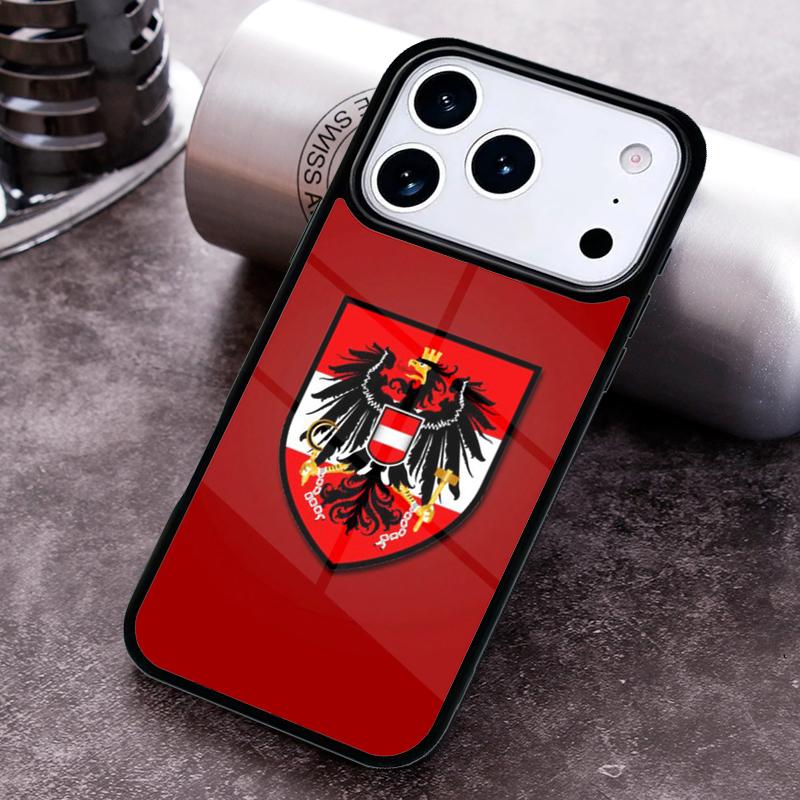 Чехол для телефона с флагом Австрии для iPhone 17 16 15 14 13 12 11 Pro Max Plus 17Air Мягкий силиконовый чехол