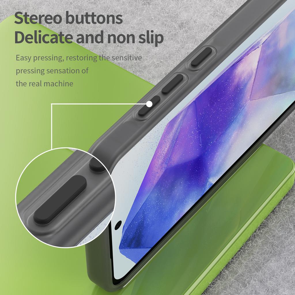 For Samsung Galaxy A55 5G Case TPU+PC Phone Back Cover Matte Translucent Design