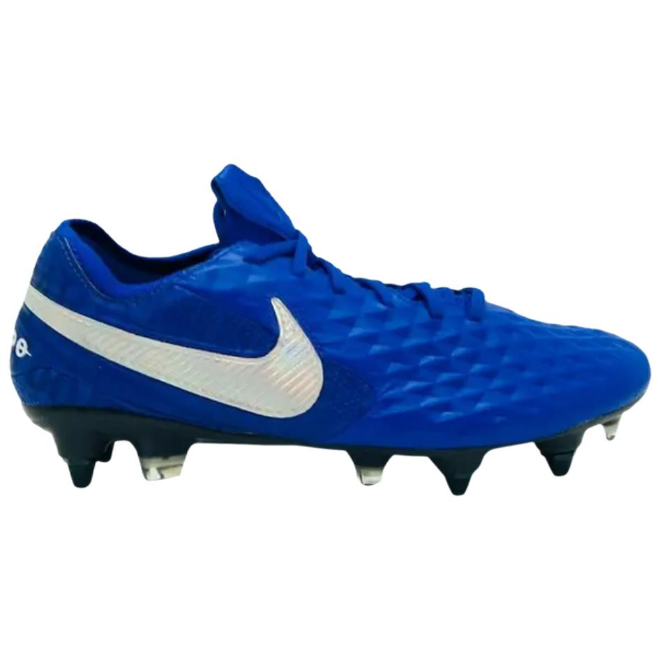 Nike Tiempo Legend 8 Elite SG Pro AC Игровые Королевский Синий Мужские Кроссовки Синий Металлик-Серебристый Белый AT5900-415