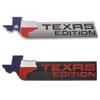 New Texas Emblem TEXAS EDITION Car Pickup Truck Badge Sticker Car Side Wing Boot Trunk