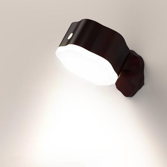 Светодиодный настенный светильник с 3 уровнями яркости, регулируемой яркостью, регулируемым углом наклона, простой в установке, заботящийся о глазах ночной светильник с дистанционным управлением