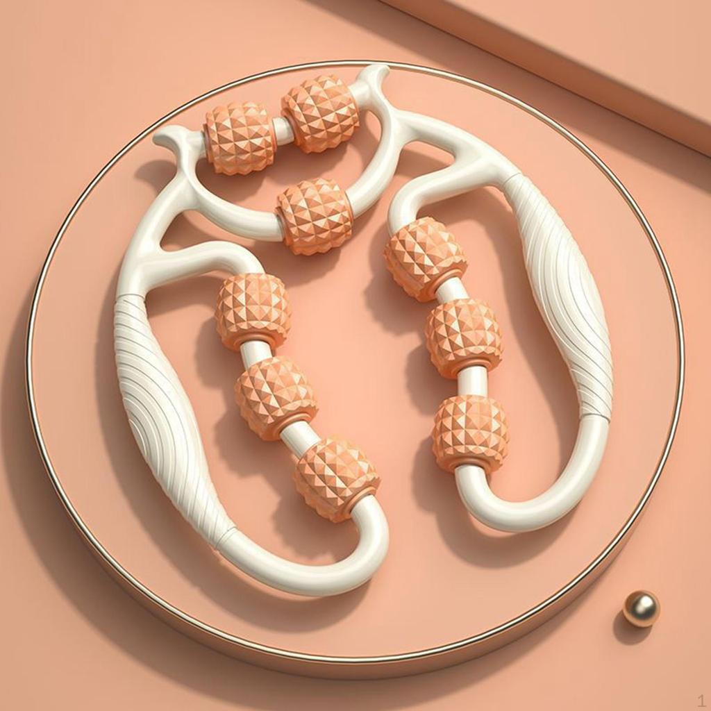 9 колес мышечный роликовый массажер для ног зажим круглый для домашнего спорта