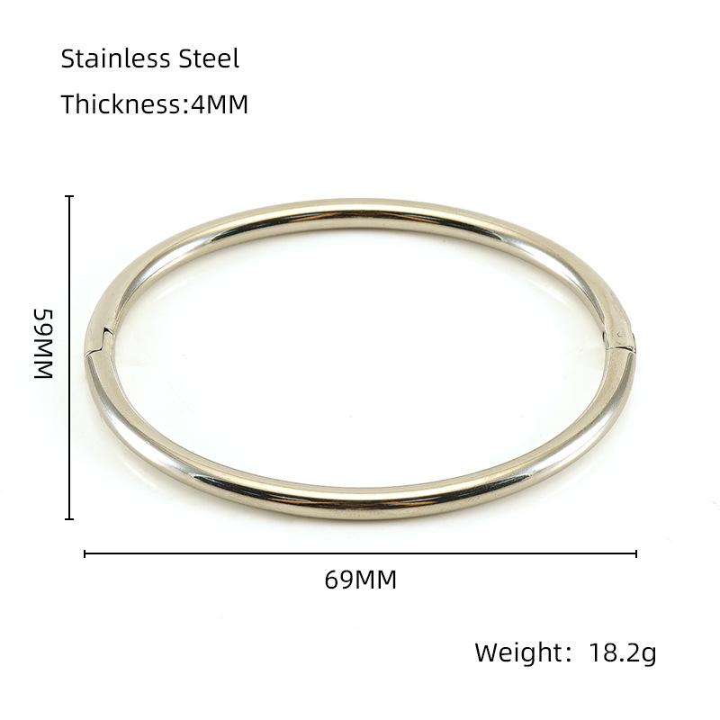 Casual Unique 18k Gold Plated Non Tarnish Bangle Minimalist African Beads Bracelet Daily Ason Stainless Steel Jewelry ALN2512520