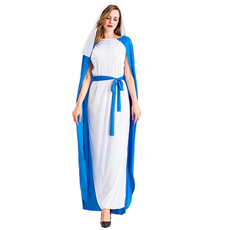 Cosplay Halloween Nordic ancient Greek mythology Virgin Mary Muse long dress cosplay stage performance costume