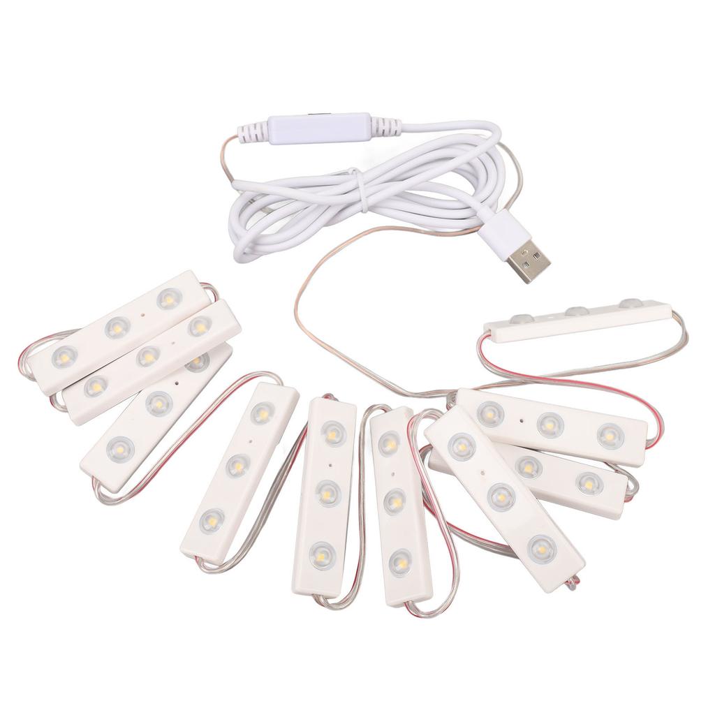 LED Vanity Light USB Stepless Dimmable Stick On Vanity Make Up Mirror Light for Home