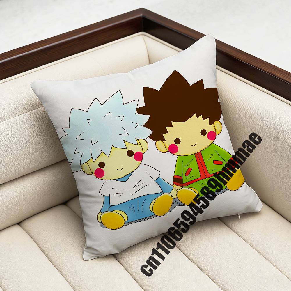 HHunter x Hunter Killua Gon Throw Pillow Case Sham xcm xcm Square Home Pillowcase Cushion Cover