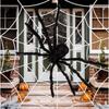 Stretchy Halloween Spider Web Giant Halloween Plush Cobweb Durable   Ghost Festival