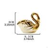 Подсвечник Golden Swan, креативный настольный центральный элемент, подставка для чайной свечи