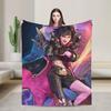 B-Borderlands 4 Warm Blanket  Kids Plush Throw Blanket Novelty Outdoor Flannel Bedspread Sofa Bed Cover