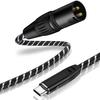 USB C To XLR Cable, 1.8M Type-C To XLR Male 3-Pin Audio Output Stereo Cable for Amplifiers, Speakers, Mixer Consoles, Etc. (Audio Recording Not