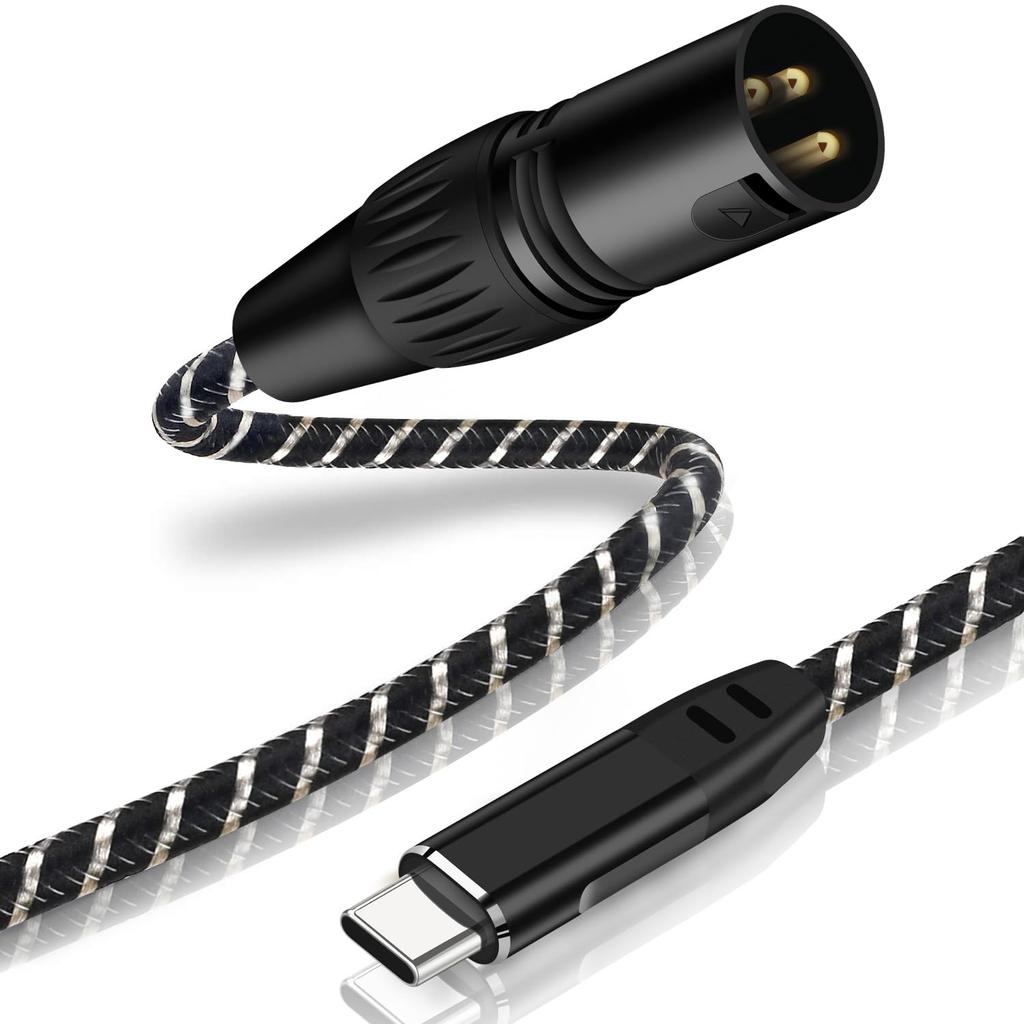 USB C To XLR Cable, 1.8M Type-C To XLR Male 3-Pin Audio Output Stereo Cable for Amplifiers, Speakers, Mixer Consoles, Etc. (Audio Recording Not