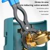 Газовый ключ Универсальный ключ Многофункциональный ключ для клапанов Алюминиевый сплав Три в одном Редукционный ключ