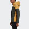 adidas ZNE FZ Зимняя теплая куртка с капюшоном на флисовой подкладке Мужские куртки Земляно-коричневые GU2079