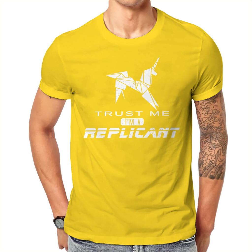 Blade Runner Trust Me Im A Replicant T Shirt Homme Unisexs Tshirt Cotton Unisex Clothes