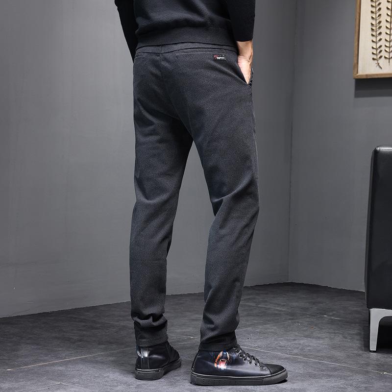 Casual Pants for Men's Spring and Autumn Comfortable Slim Fitting Straight Leg Pants, Versatile and Fashionable Light Business Pants for Men