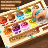 Magnetic Bead Maze Board Game Color Sorting Number Counting Fine Motor Skills Mini Balls Matching Kids Educational Preschool Learning Toy