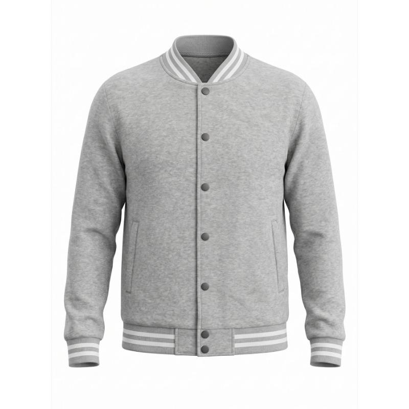 Men S Fleece Baseball Jacket And Pants Casual Sport Suit