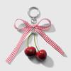 Сладкий красный брелок в виде вишни для женщин и девочек, милые фруктовые брелки, подвеска, изысканный рюкзак, украшения, аксессуары, подарки