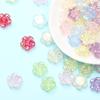 Home Party Supplies DIY Beads With Hole Bracelet AB Color 80Pcs Handcrafted Flower Acrylic Beads Charms Beads for Crafted Necklaces