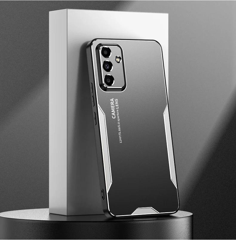 Роскосный металлический матовый чехол из алюминиевого сплава для телефонов Samsung S26 S25 Edge S24/23 Ultra Plus FE A57/37/27/17/07/56/36/26/16/06
