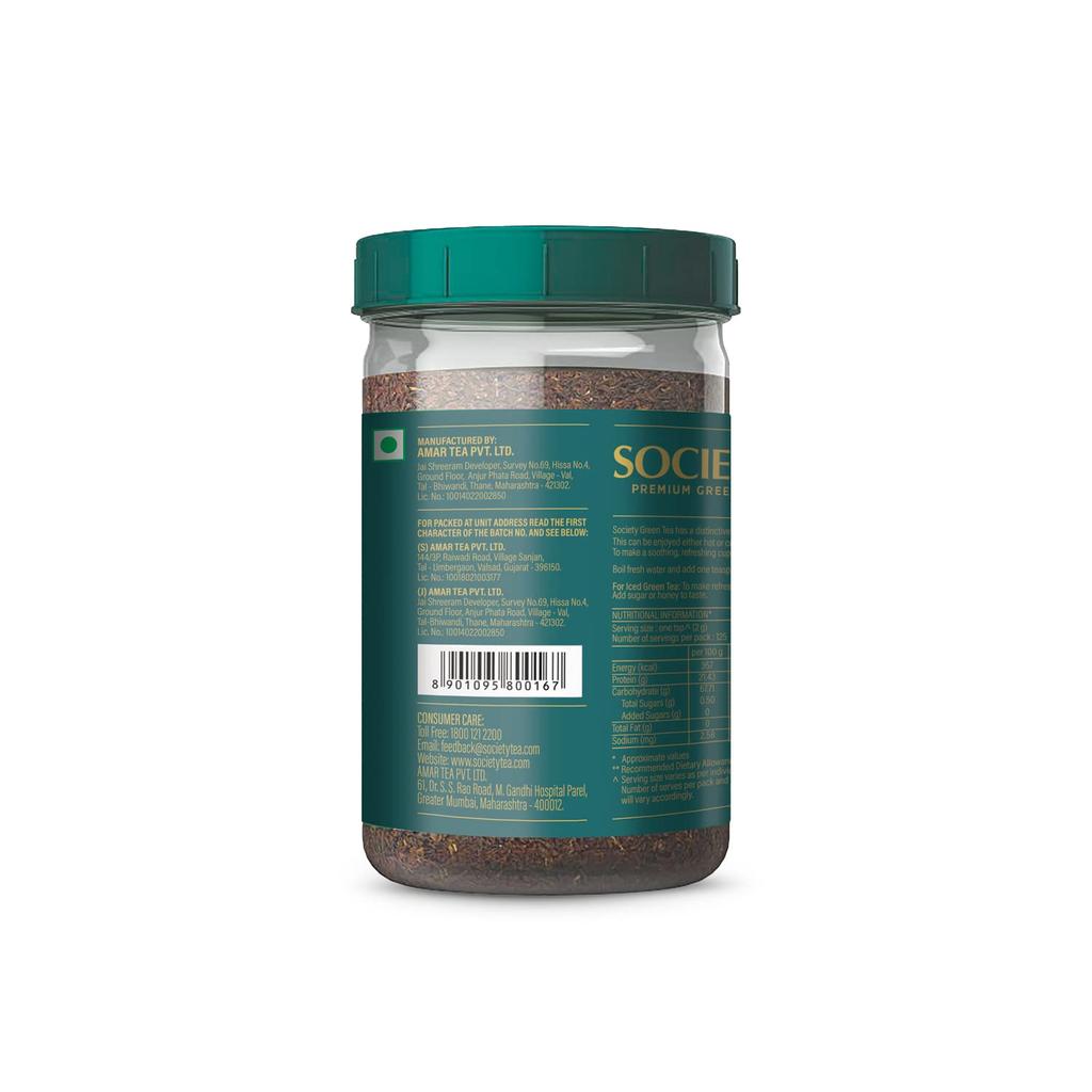 Society Premium Green Tea 250G Jar Pack of 2 Loose Leaf Tea Rich Antioxidants Natural Refreshing Beverage