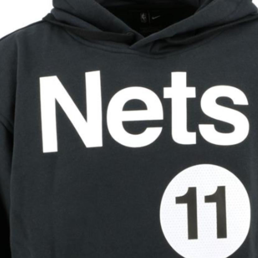 Nike X NBA BKN Essential Nets 11 Letter Sports Hoodie Мужские толстовки с капюшоном черного цвета DH6535-011