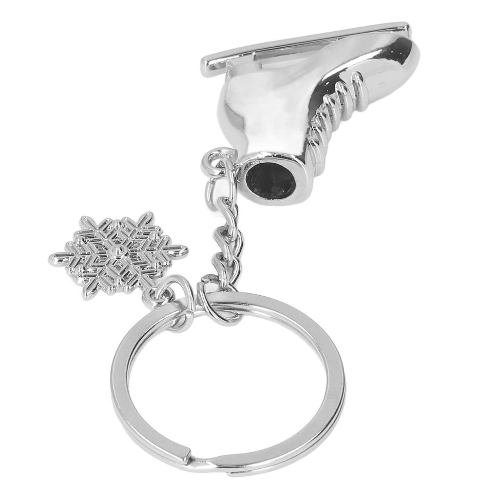 Metal Keychains Cute Shaped Fashionable Skiing Style Key Rings for Competition Souvenirs