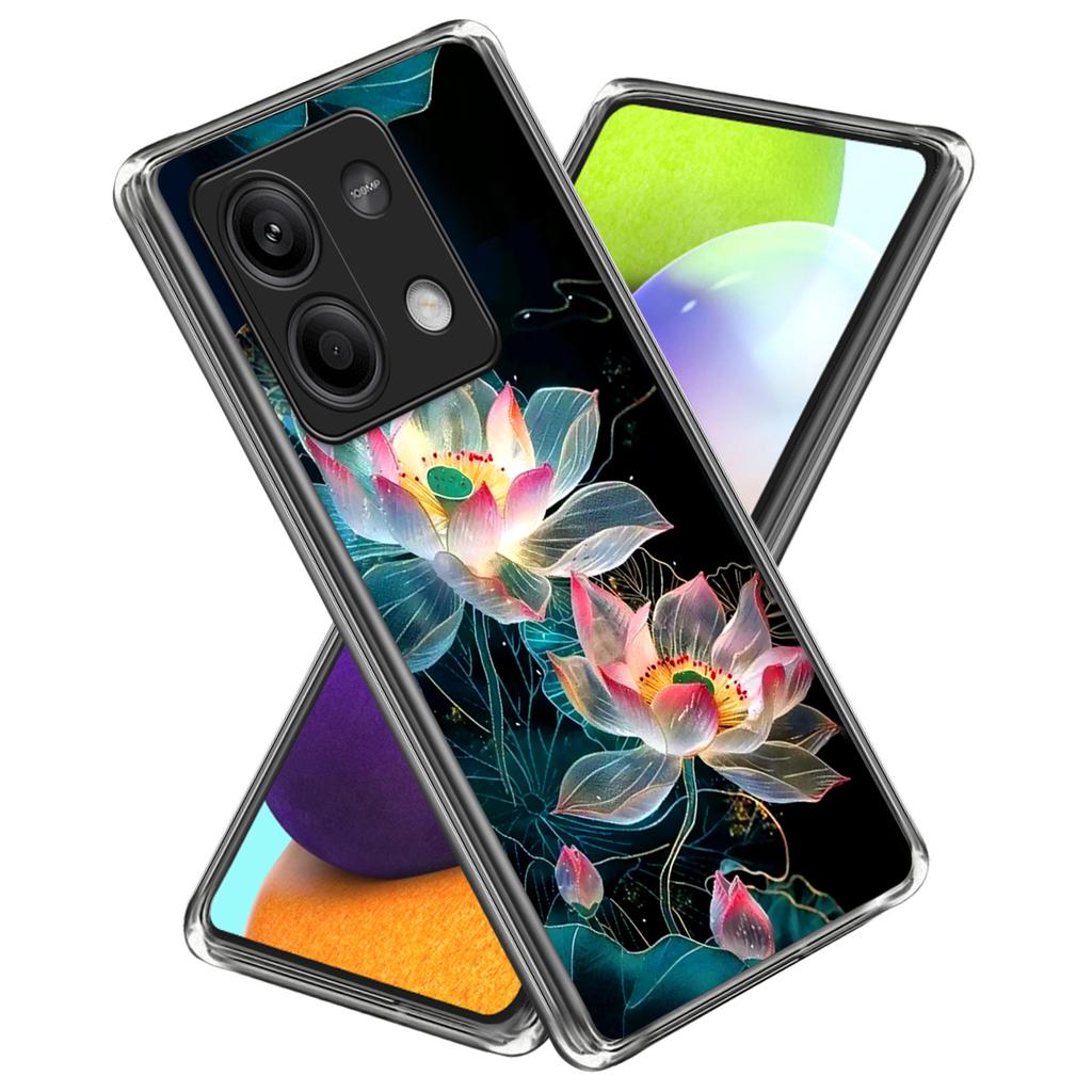 Чехол для Xiaomi Redmi Note 13 5G, амортизирующий ТПУ с принтом