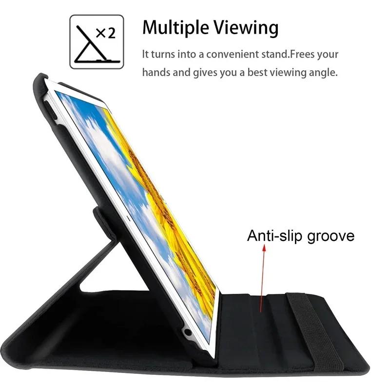 For iPad Air 13 11-inch M2 Pro 13 11-inch M4 2026 Mini 7 6 Smart Leather Case with 360° Rotation and Sleep Wake Function Shell