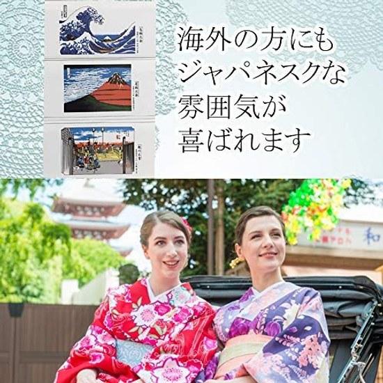 Tenugui Ukiyo-e 3-piece set Japanese pattern Hand towel Sweat wipe Souvenir Commemorative item (Ukiyo-e set)