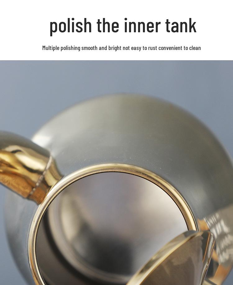 Stainless Steel European-Style Non-Magnetic Kettle Teapot with Filter – Universal for Household, Hotel, and Induction Cookers.