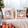 Наволочка с рождественским принтом, милый рисунок Санты, наволочка для подушки, подарки для семьи, детей, декор детской комнаты