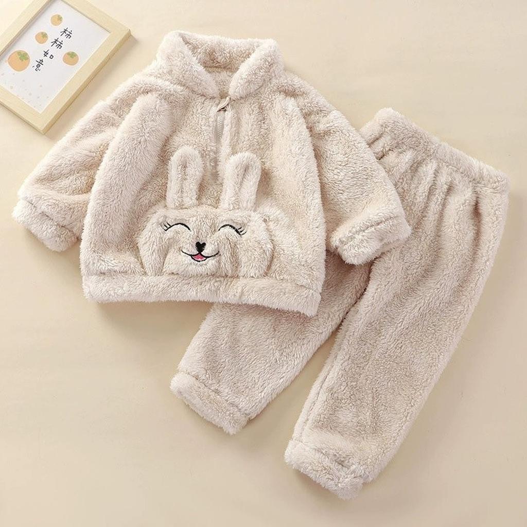 Baby Cute Wool Knit Toddler Pajama Loungewear Set