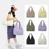 Women's Large Underarm Bag Commuter Shoulder Bag Solid Color Tote Bag