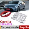 Для Toyota Corolla Auris E210 ~ Хромированные Накладки на Ручки Дверей Автоаксессуары Наклейки Комплект Отделки 4 шт. Дверь