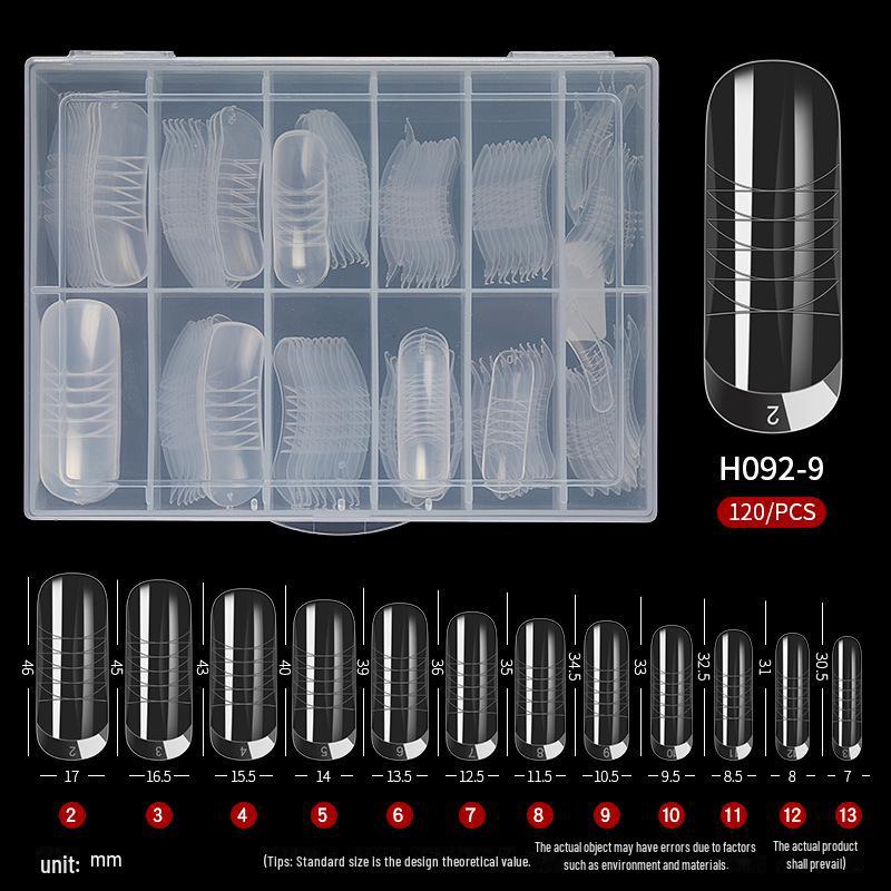 Набор для наращивания ногтей многоразового использования из 120 предметов: Клей, формы и хрустальные гвозди