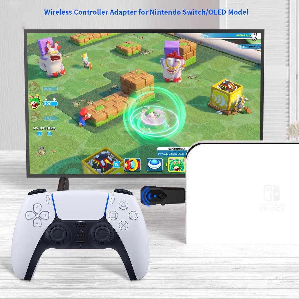 Портативный геймпад-конвертер для PS5 PS4 PS3 Switch OLED PC Bluetooth-совместимый проводной контроллер-адаптер