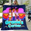 1pc Blanket Gracie's Corner Print Design, Lightweight Blanket for Sofa, Bed- Soft &Warm, Gift for All Seasons like Christmas, Halloween