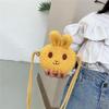 Children's Lambswool Bunny Crossbody Bag - Cute, Fashionable, Small Shoulder Bag for Girls