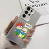 Смешной Чехол для Телефона R-Rugrats Для Samsung Galaxy S25 Edge S24 S23 S22 S21 S20 Ultra Чехол Силиконовый Серебристый